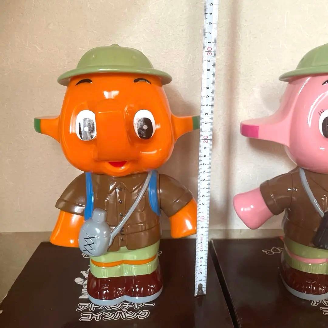 【新品】昭和レトロ レア 佐藤製薬 特大 サトちゃんサトコちゃん 冒険隊 貯金箱