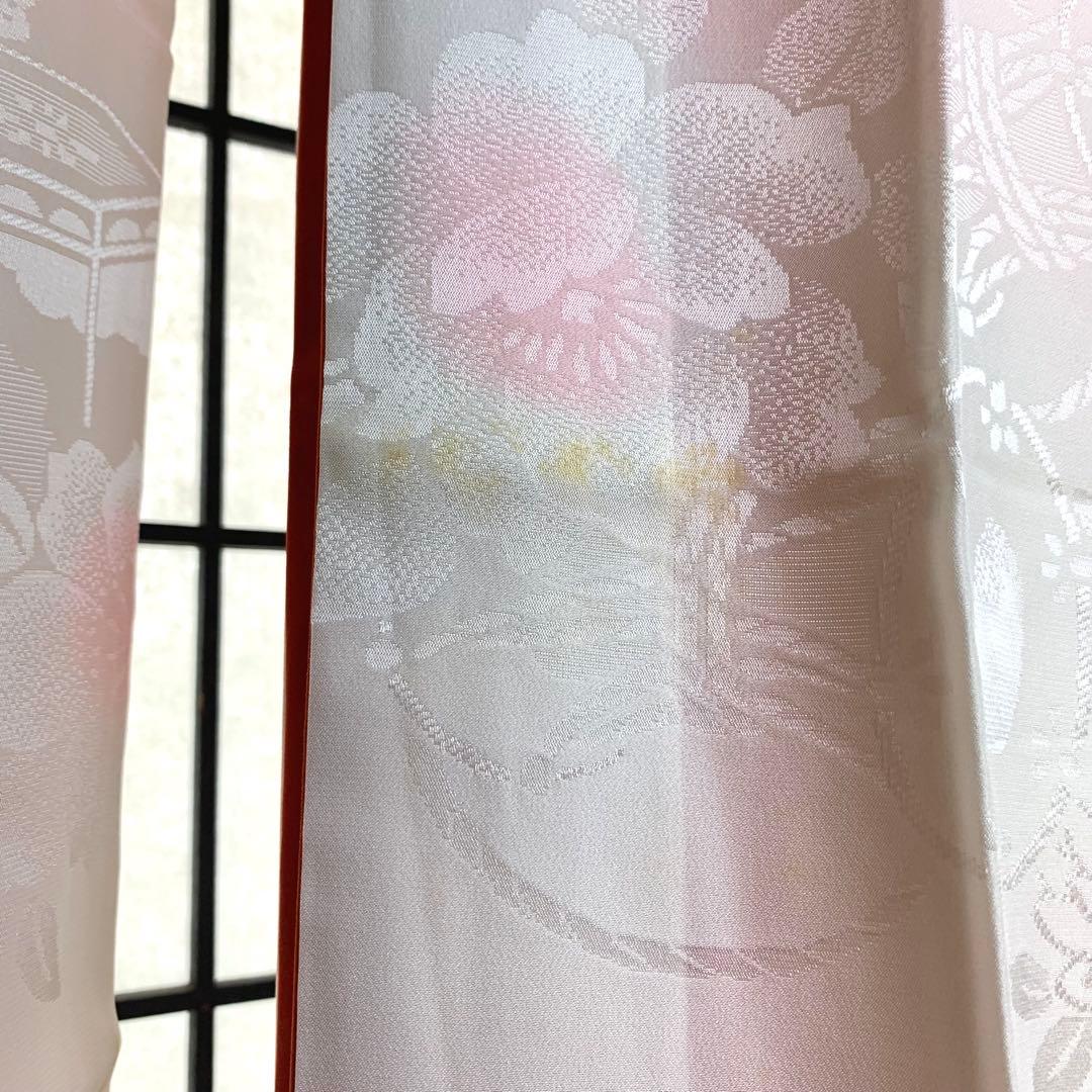 s*m様 【美品】振袖　正絹100% 5点　フルセット　身丈159cm 花車　橙