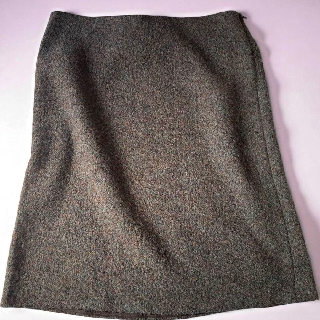 美品✨ザロウ THE ROW ツイード調 起毛　ウールスカート 2