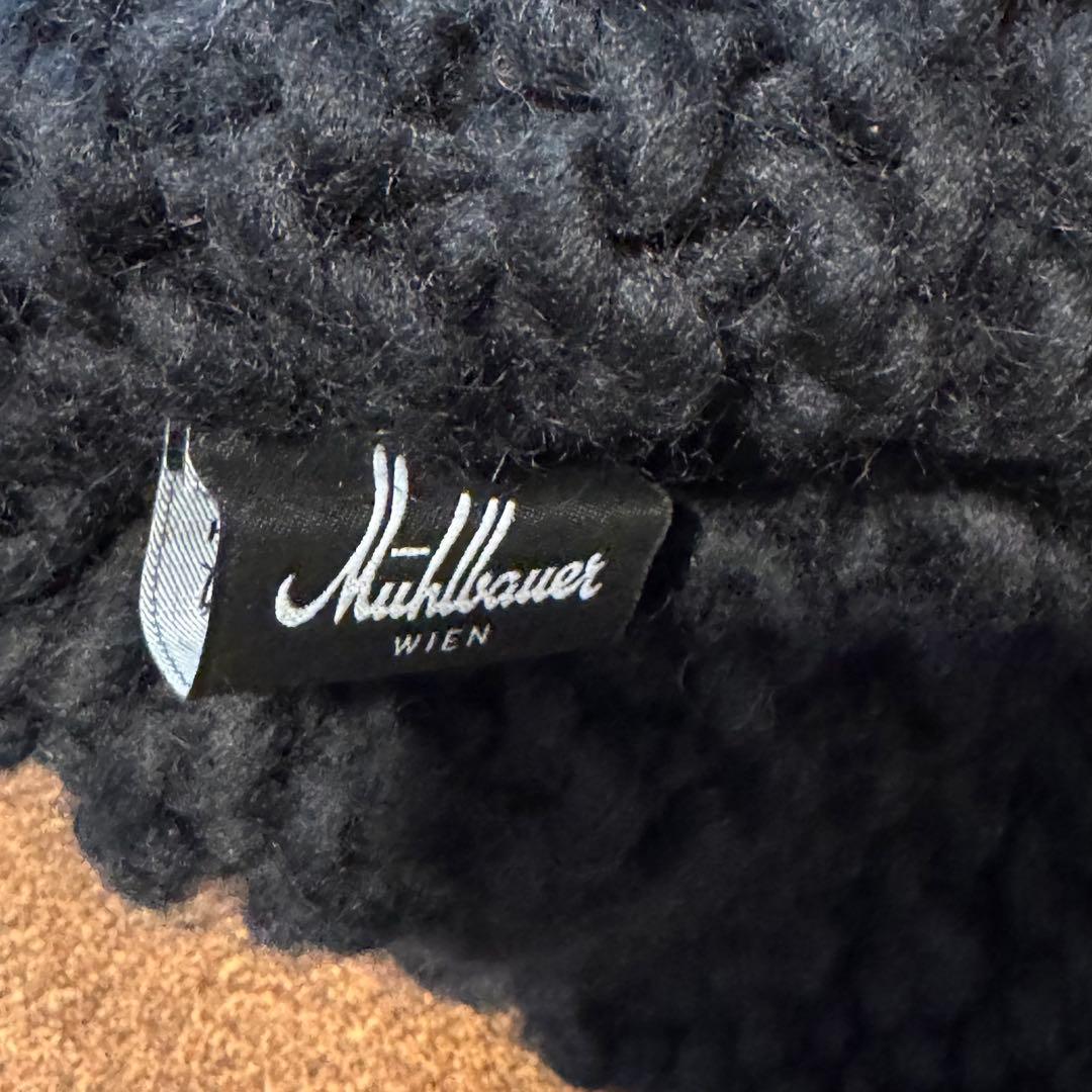 23AW ミュールバウアー Muhlbauer ニット帽 ビーニー ブラック 黒