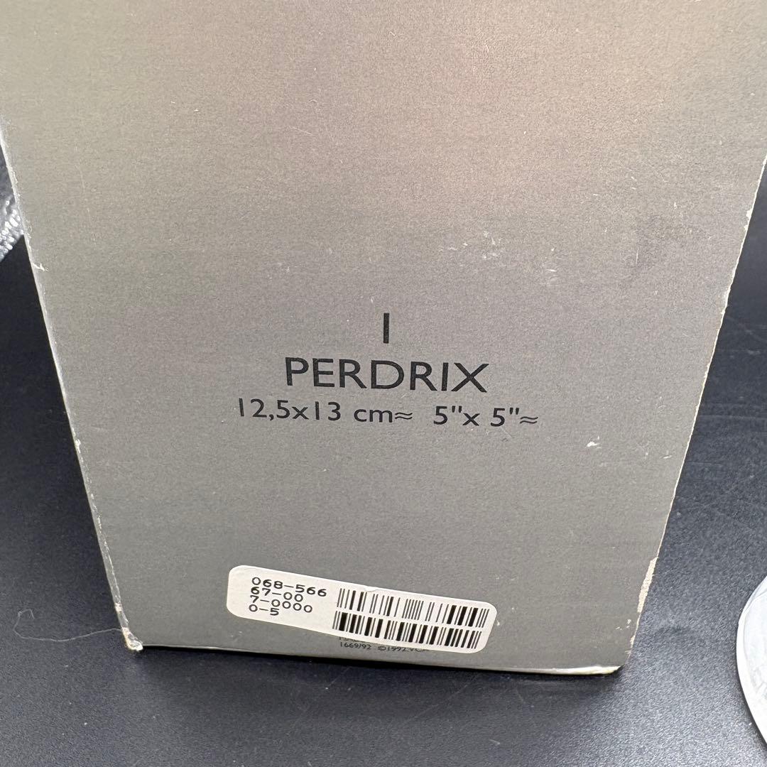 箱付き　クリスタル・ダルク　 オブジェ 置物　ペルドリ　山うずら no.173