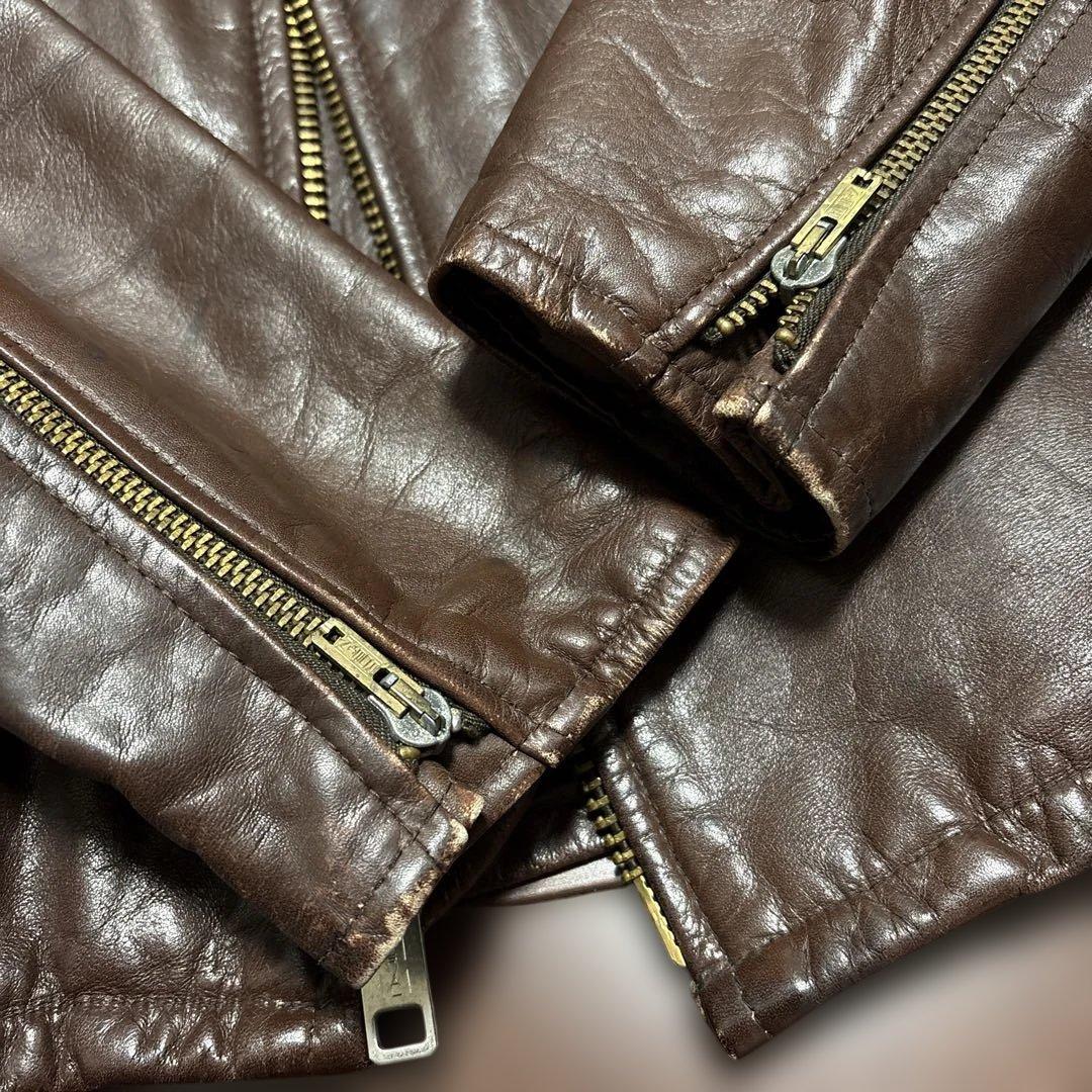 【60'S】FIDELITY USA シングルライダース　革ジャン　皮ジャン