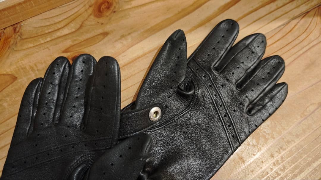 xs DENTS レザー ドライビンググローブ 黒