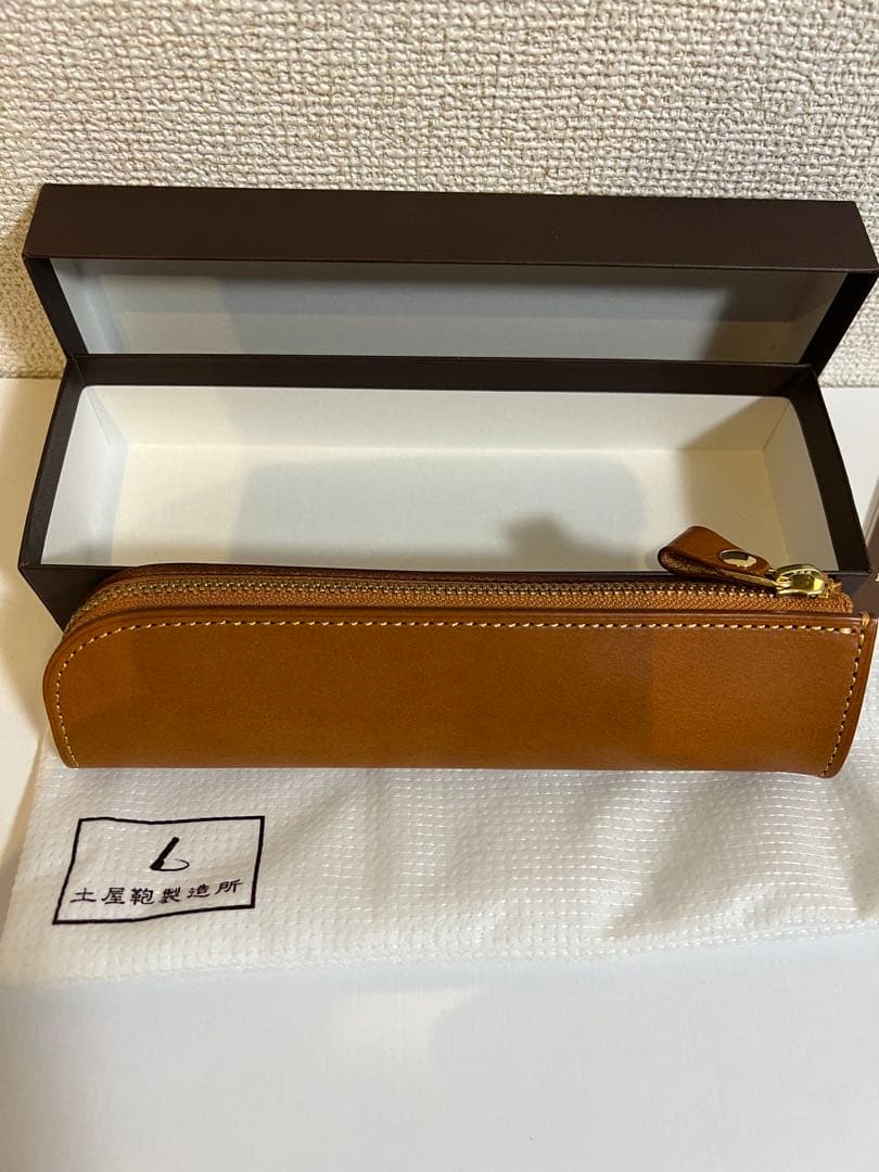 【新品未使用品】土屋鞄製造所 Natura ヌメ革ファスナーペンケース