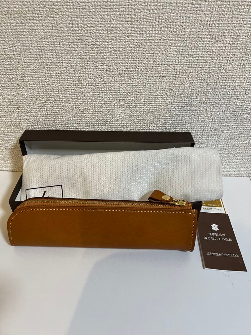 【新品未使用品】土屋鞄製造所 Natura ヌメ革ファスナーペンケース