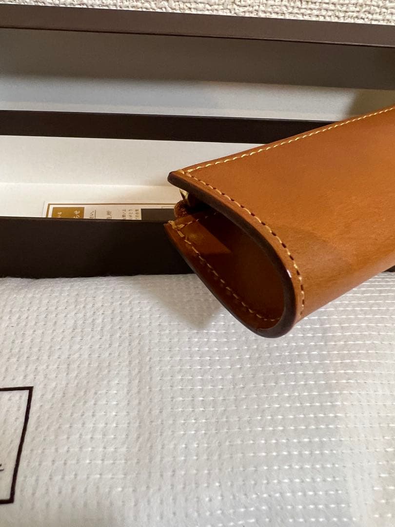 【新品未使用品】土屋鞄製造所 Natura ヌメ革ファスナーペンケース