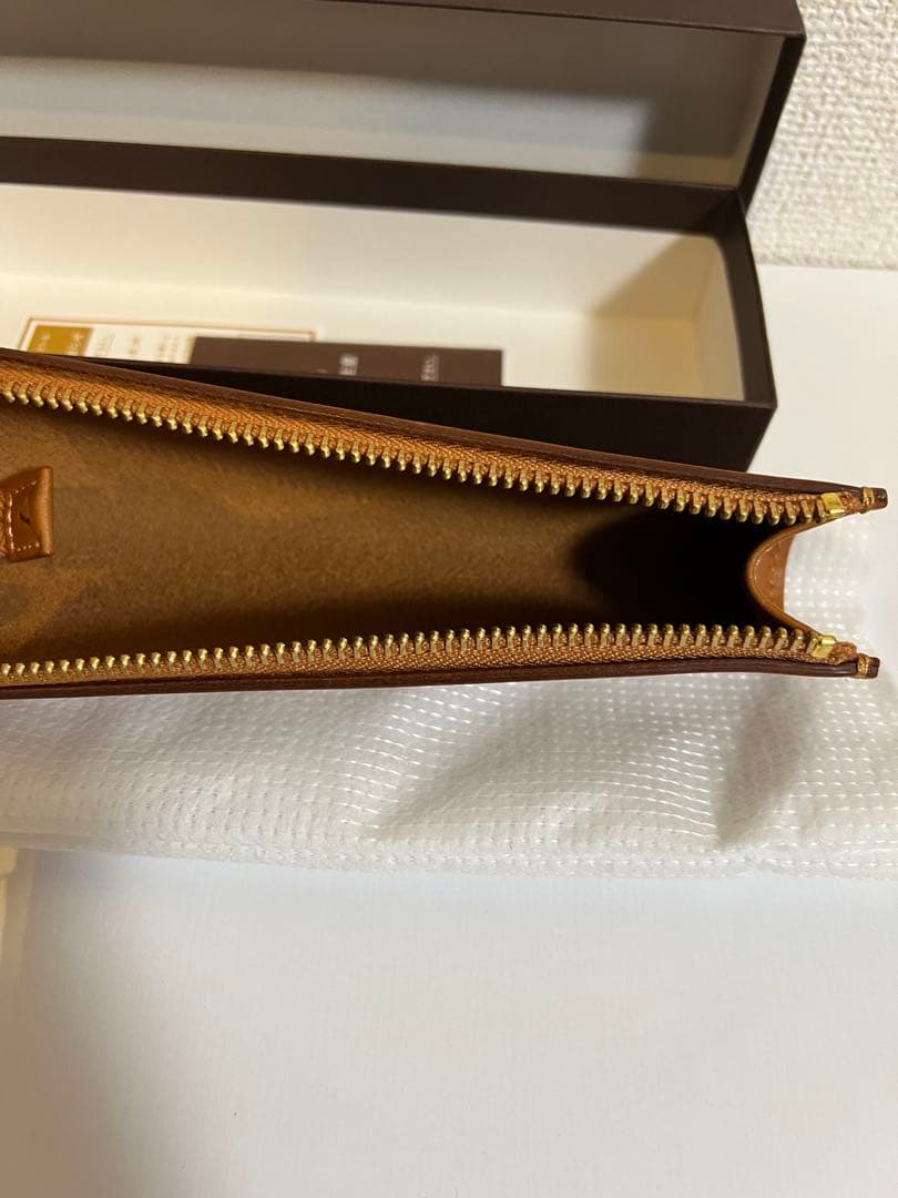 【新品未使用品】土屋鞄製造所 Natura ヌメ革ファスナーペンケース