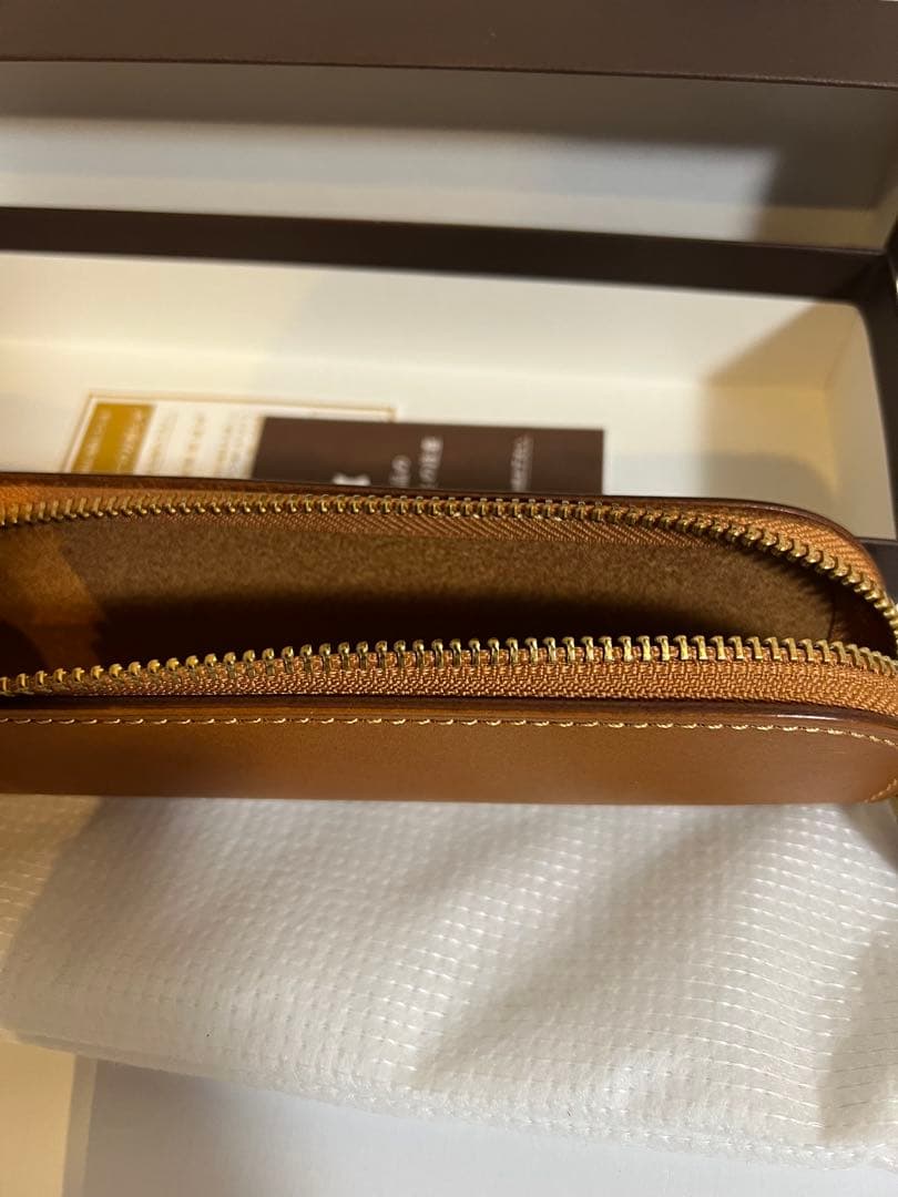 【新品未使用品】土屋鞄製造所 Natura ヌメ革ファスナーペンケース