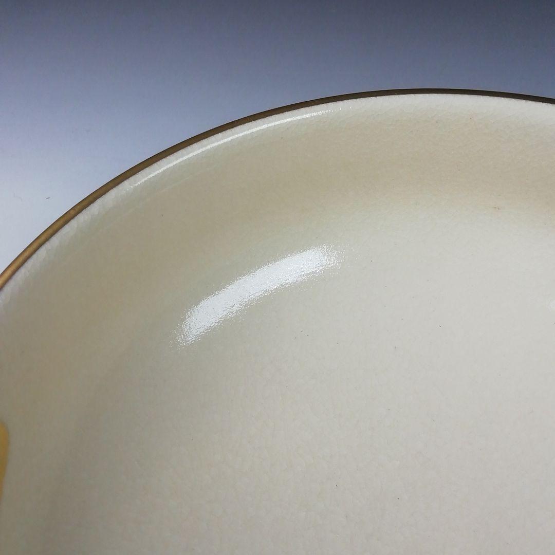 Ｔ６４９　茶碗　『仁清　葵流水』『平茶碗』『川添寿楽 造』　共箱　抹茶碗　茶道具