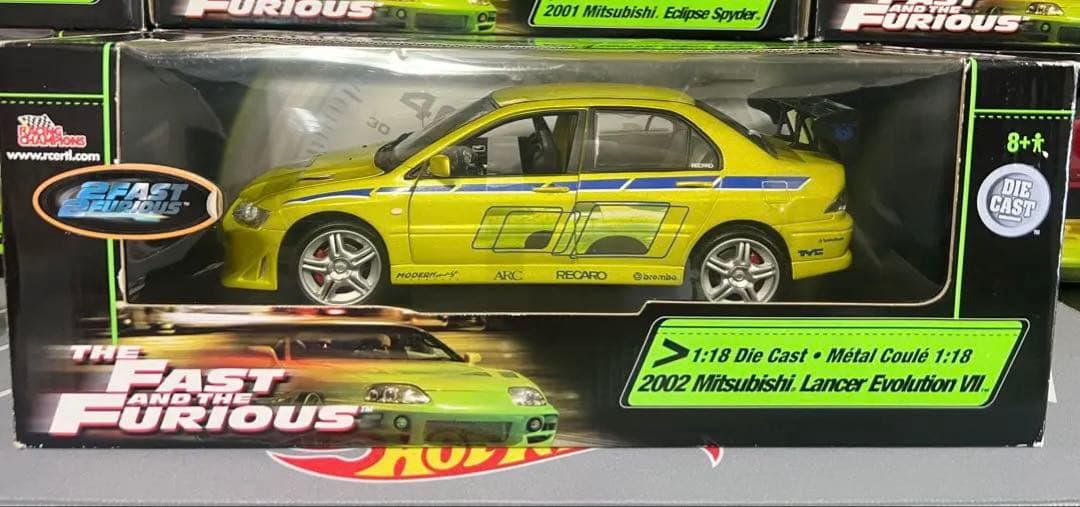 ミニカー FAST&FURIOUS Lancer Evolution VII 1/18