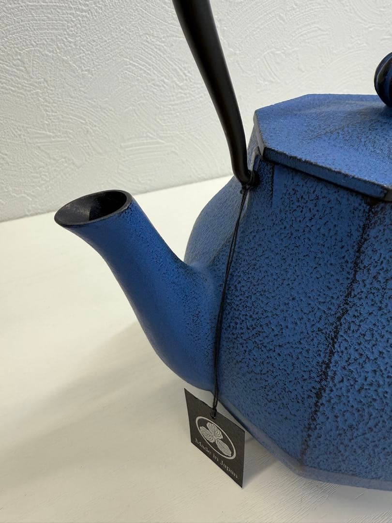 南部鉄器 青 鉄瓶「みやび」