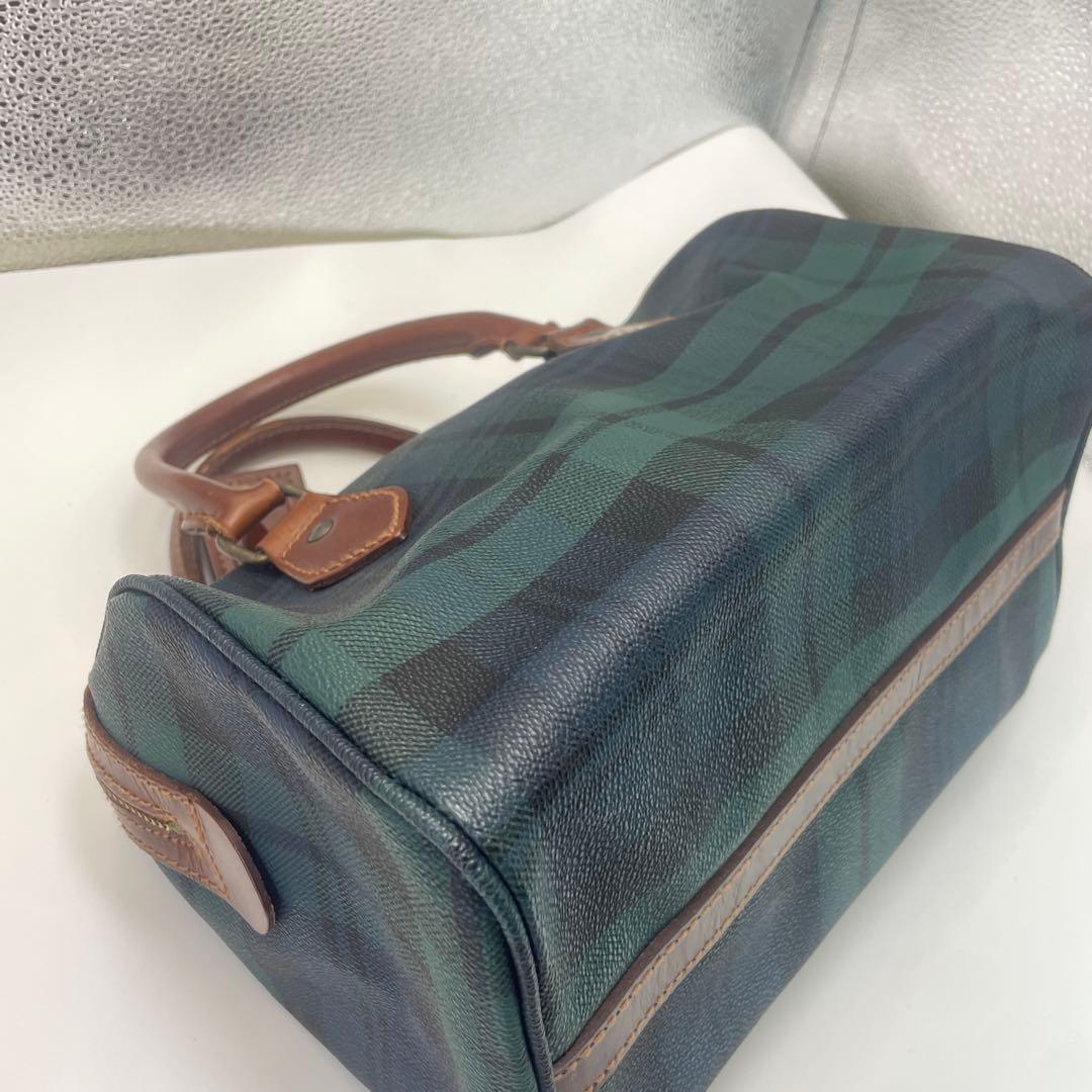 ポロラルフローレン　タータンチェック ハンドバッグ　ミニボストンバッグ