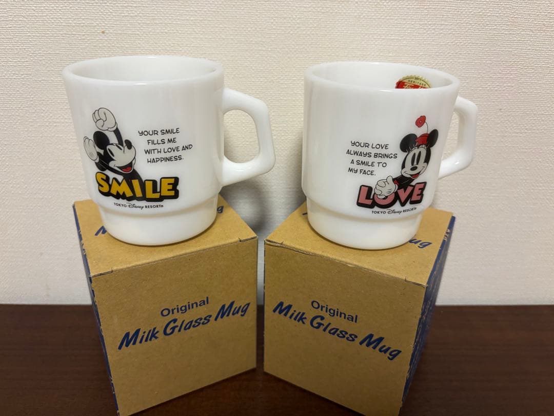 ☆レア　希少ディズニー　ファイヤーキング　ミルクマグ　ミッキー　ミニー