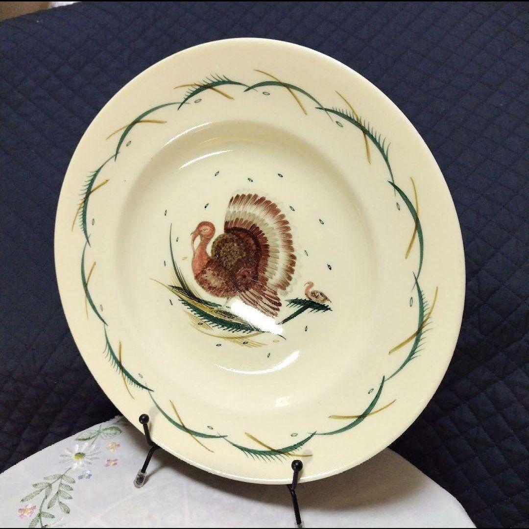 売約済、超美品スージークーパー「七面鳥(ターキー」ディナープレート」大皿２７cm