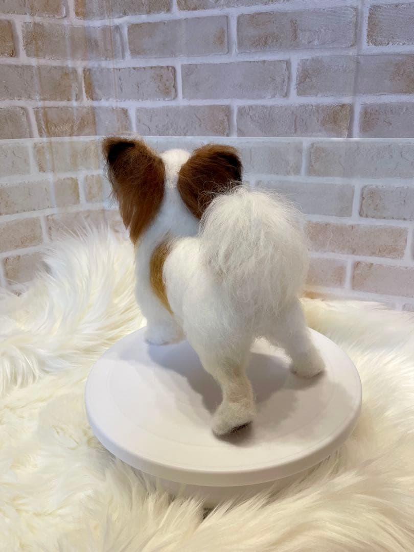 パピヨン　羊毛フェルト　momoichigo