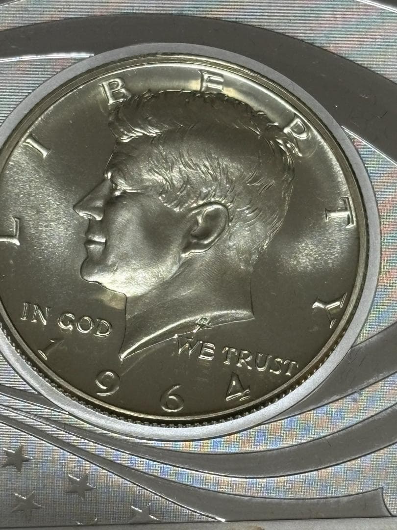 【新品】ケネディ大統領100周年記念　銀貨・銀プレート　セット