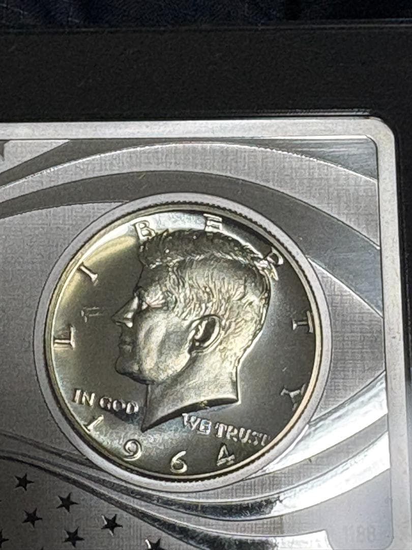 【新品】ケネディ大統領100周年記念　銀貨・銀プレート　セット