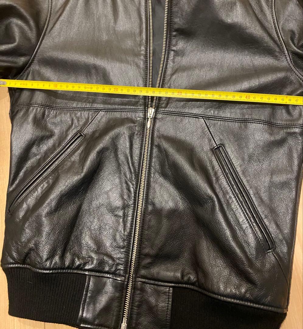 美品 B＆Yユナイテッドアローズ　MA-1タイプ　レザージャケット