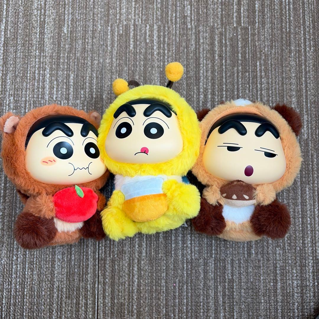 クレヨンしんちゃん ぬいぐるみマスコット 3体セット