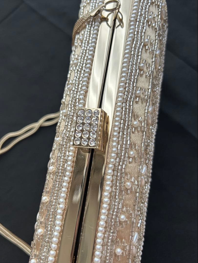 パーティーバッグ　結婚式　ビーズ刺繍