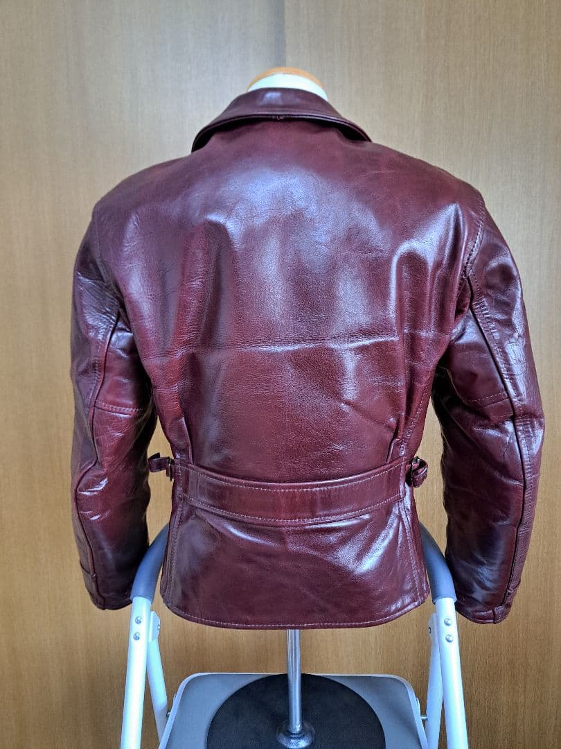エアロレザーハーフベルトsize３４ホースハイドコードバングッドコンディション