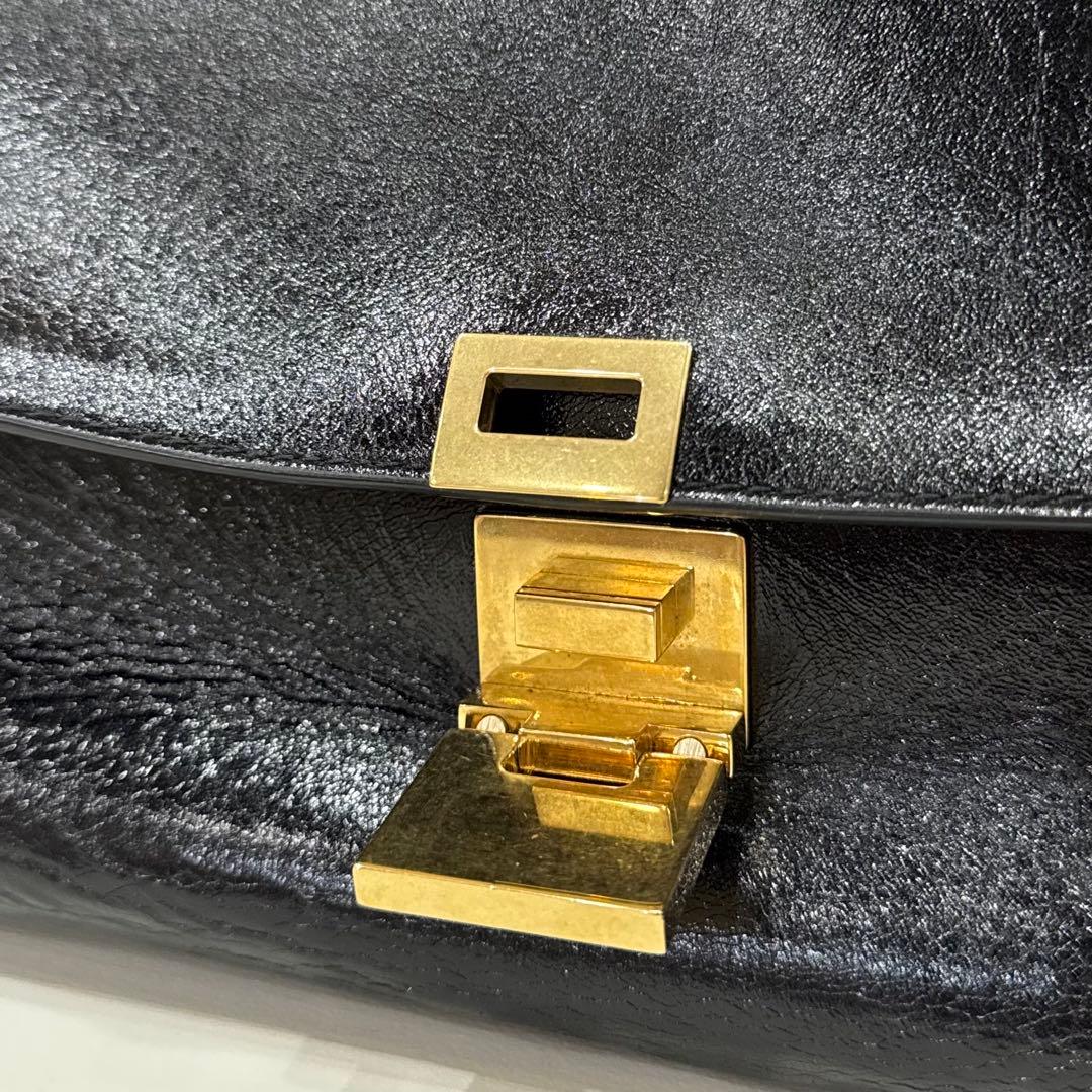 【限定特価】ショルダーバッグセリーヌ 2WAYハンドバッグトラペーズ　ブラック