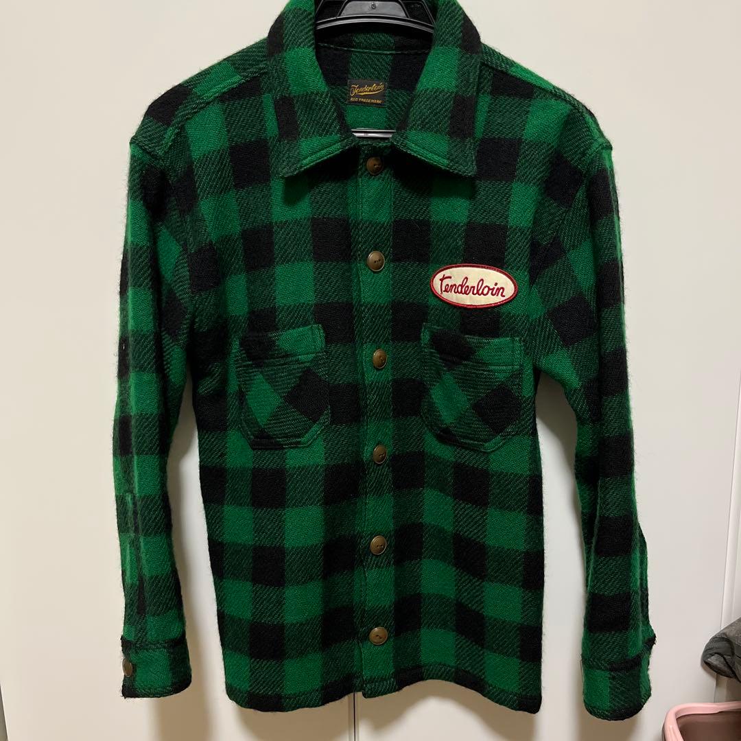 【クリスマスセール】Tenderloin グリーン・バッファローシャツ本店限定