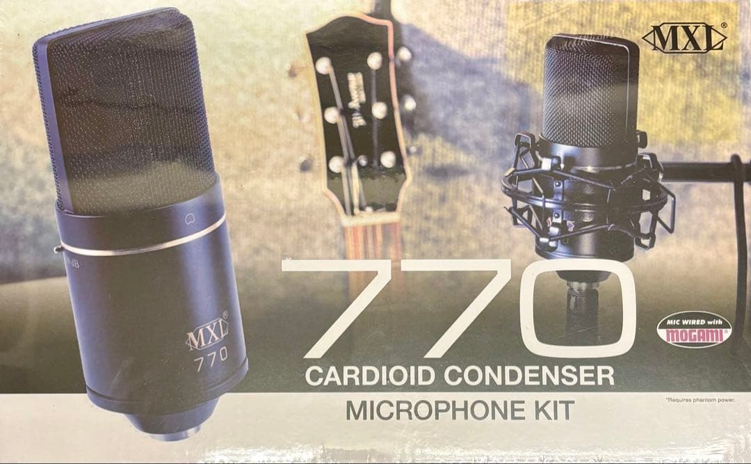 新品、未開封　MXL コンデンサーマイクロフォン　770 マイク　レコーディング