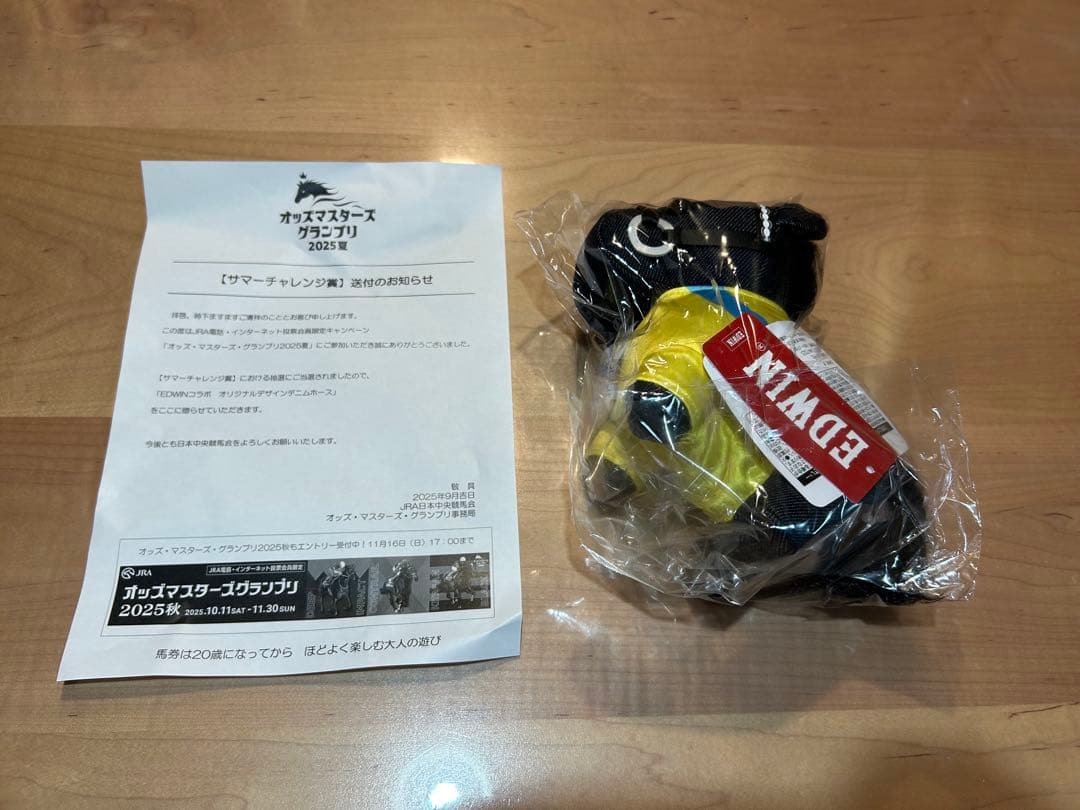 JRA EDWINコラボ　オリジナルデザインデニムホース