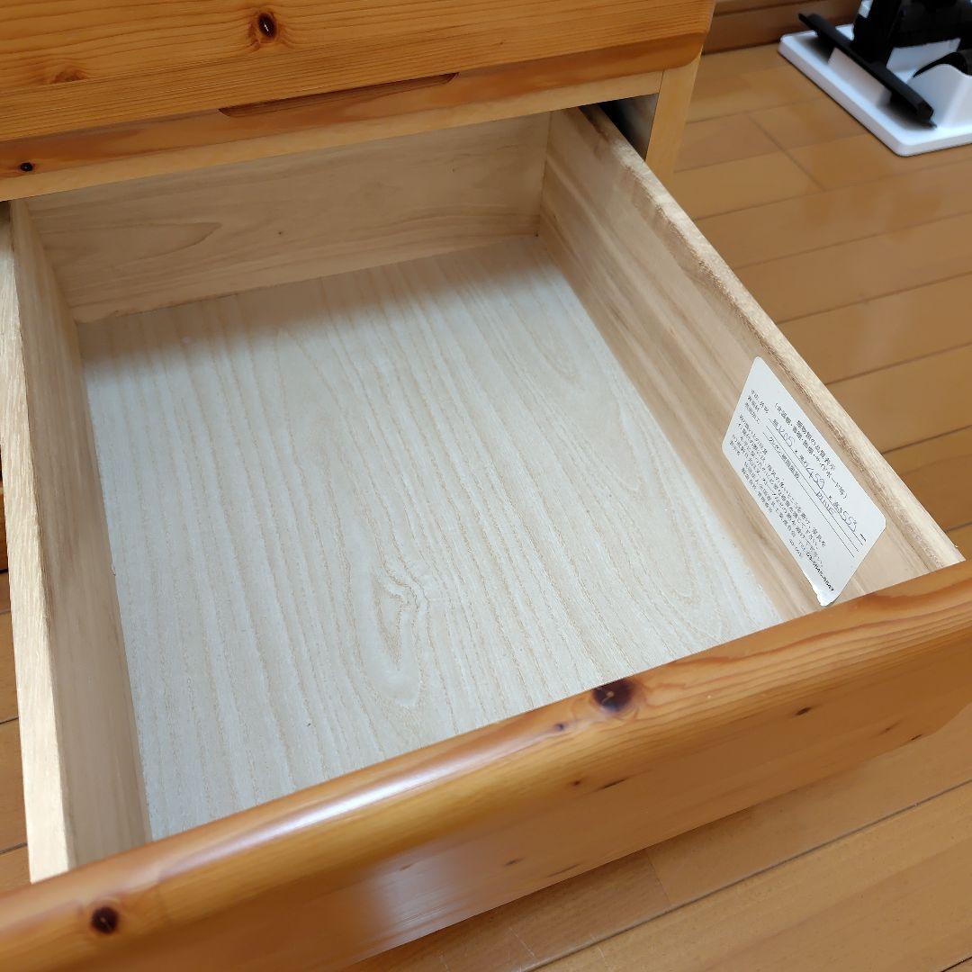 木製テレビ台 ガラス扉付き