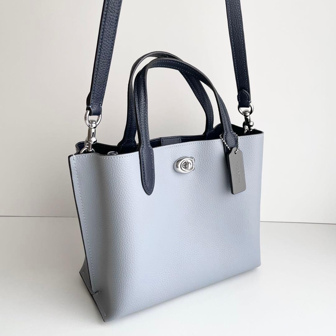 コーチ COACH ハンドバッグ ウィロウ トート 24 くすみカラー ほぼ新品