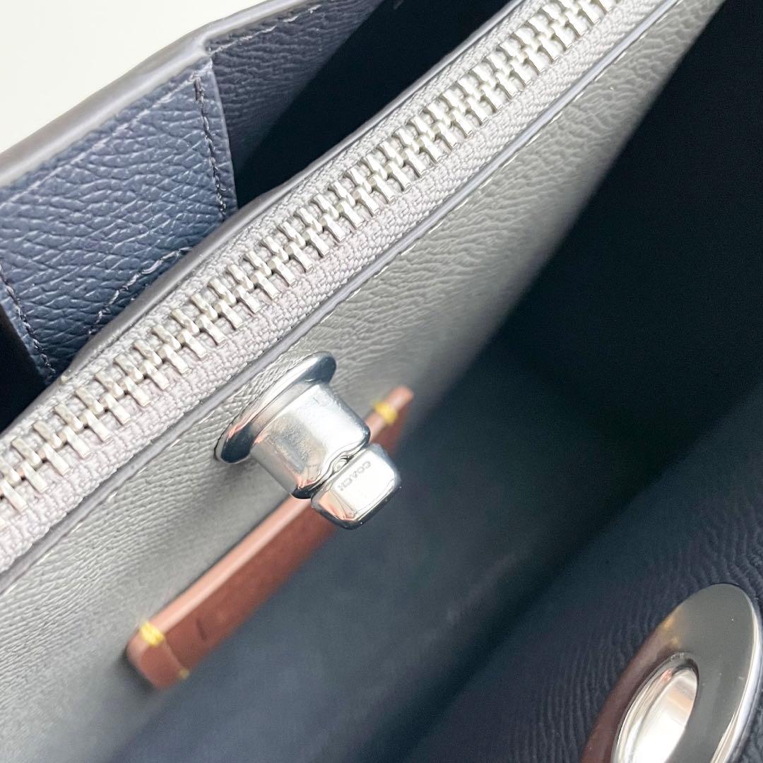 コーチ COACH ハンドバッグ ウィロウ トート 24 くすみカラー ほぼ新品