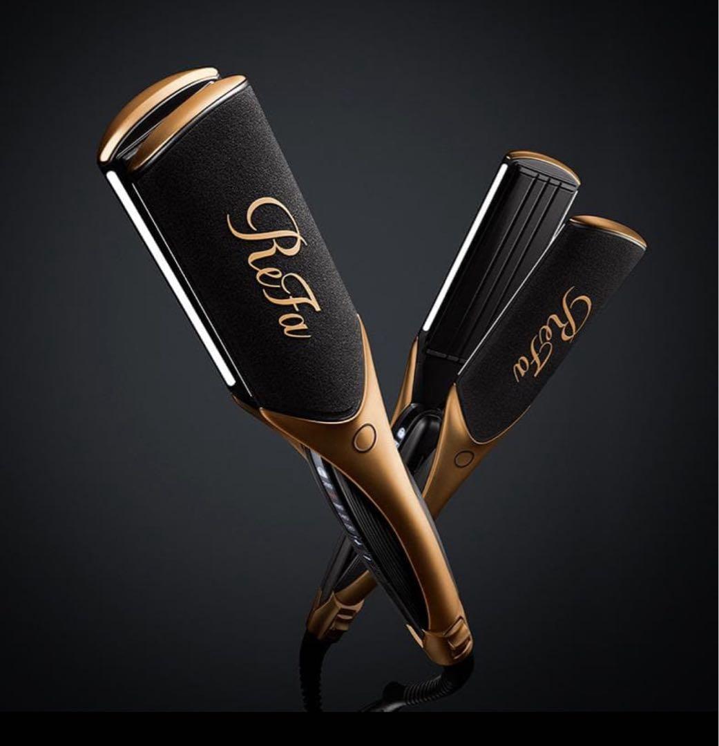 ReFa パワーストレートヘアアイロン サロンモデルブラック/ゴールド