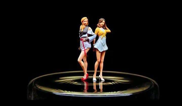 【NEW】1/64イニD【インパクトブルー/真子＆沙雪 Ver.2】2体《新品》