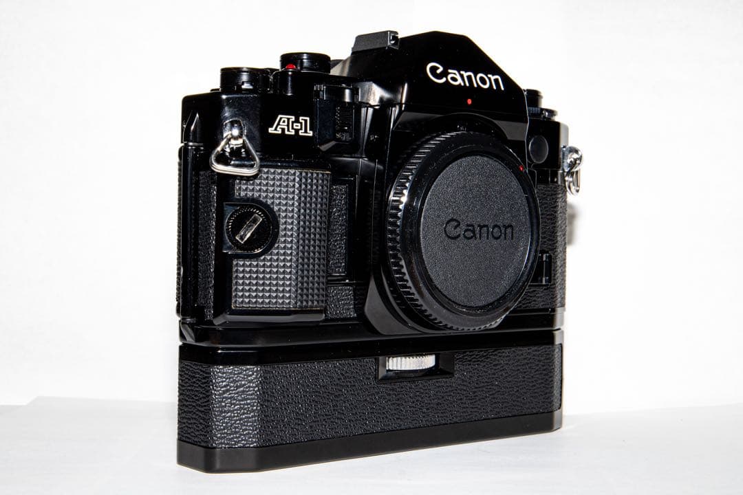 Canon A-1 A1 キャノン　レトロ　フィルムカメラ　パワーワインダー付き