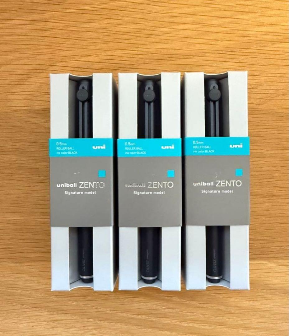 uniball ZENTO Signature model ブラック×3
