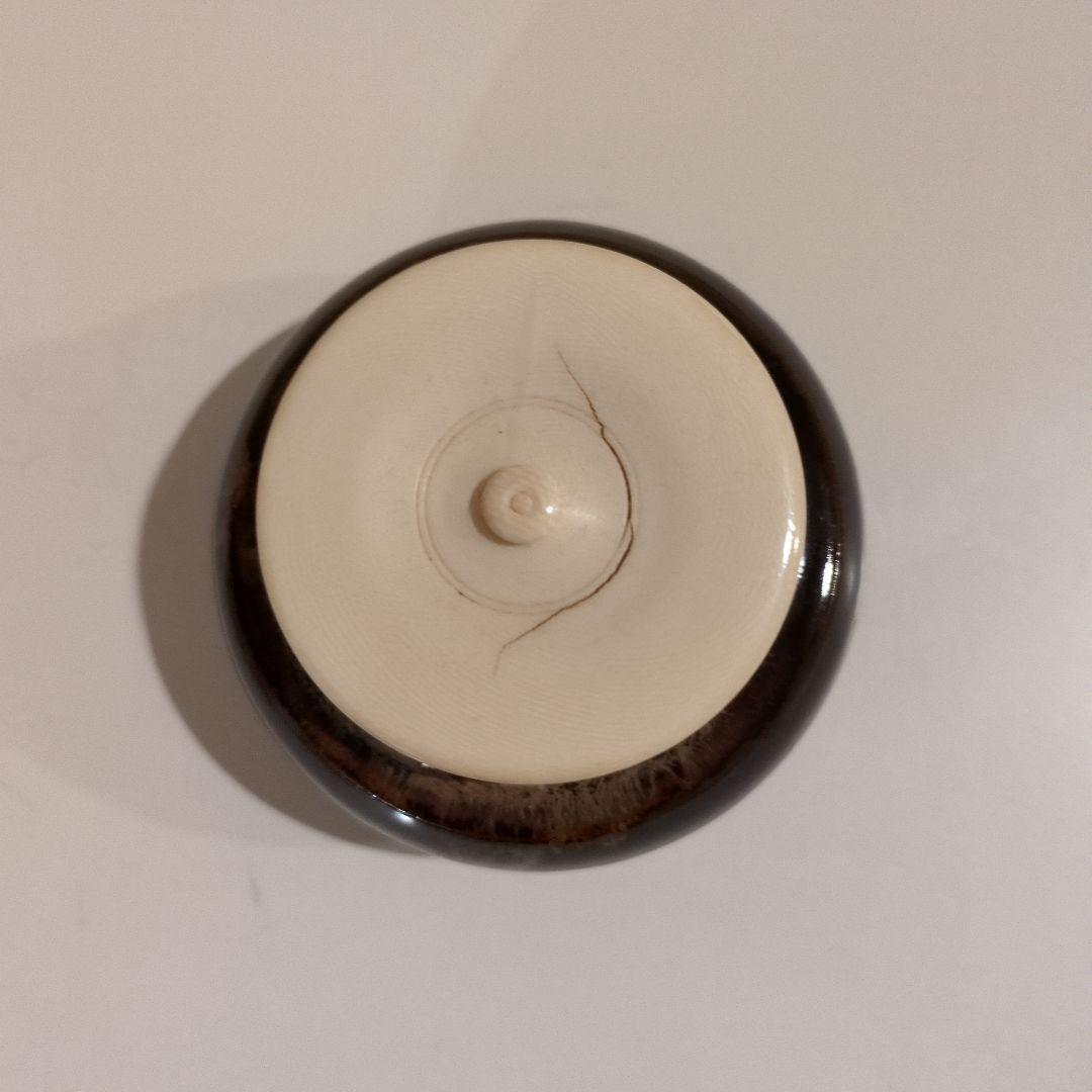 茶道具　桶谷定一 作　大海茶入 仕覆 ・共箱付き　茶道具