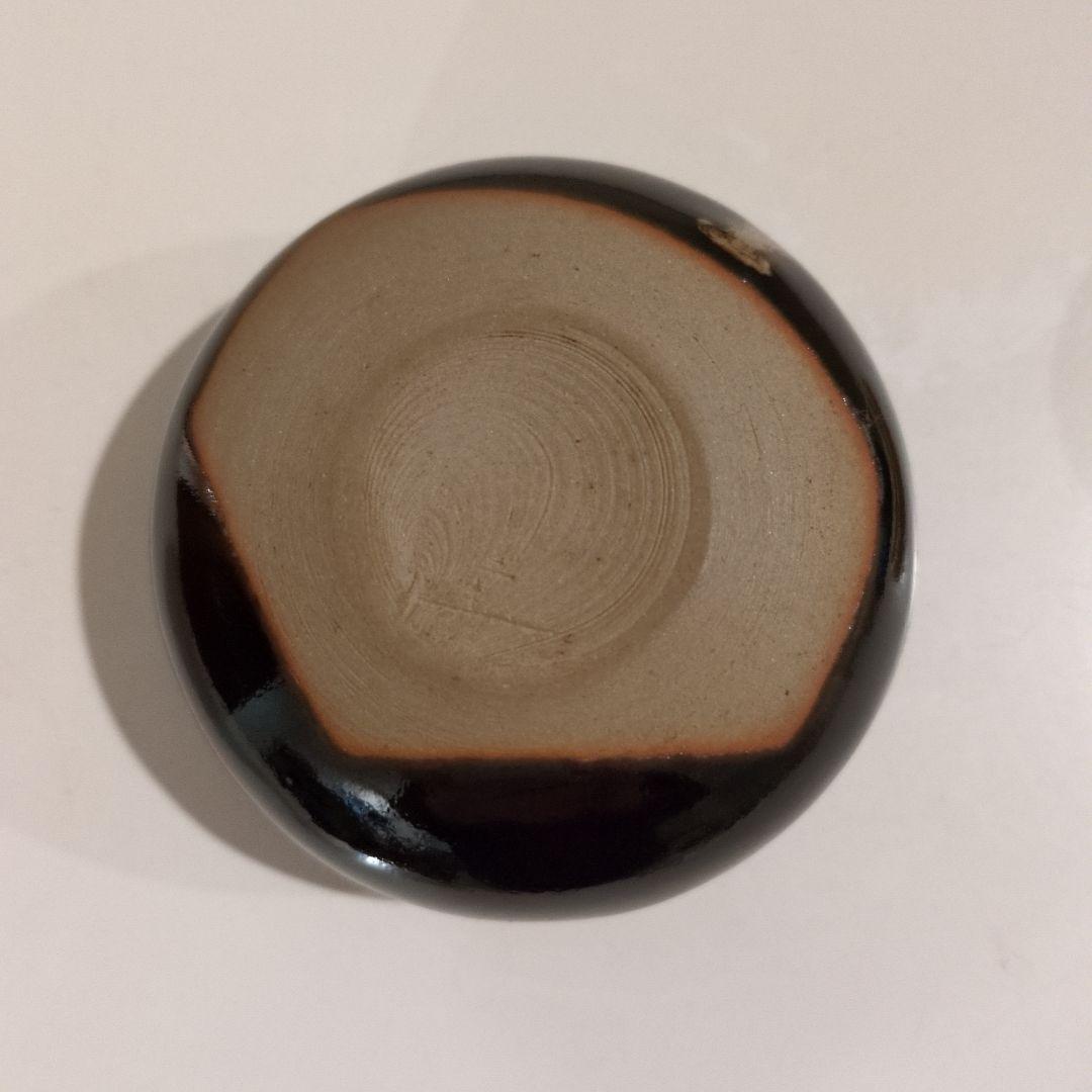 茶道具　桶谷定一 作　大海茶入 仕覆 ・共箱付き　茶道具