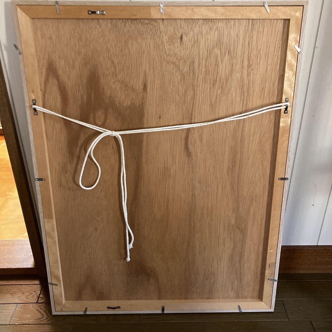 ニューヨーク在住作家。世界で一枚の絵。特注品。とても暖かみのある絵です