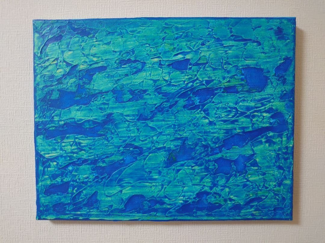 アクリル画　テクスチャーアート　絵　抽象画　1年分(最終50作品以上)