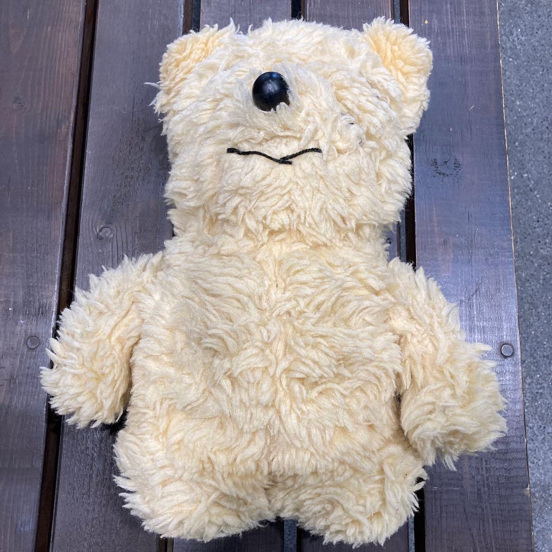 イギリス製アンテークのクマ型ぬいぐるみ　王室限定品