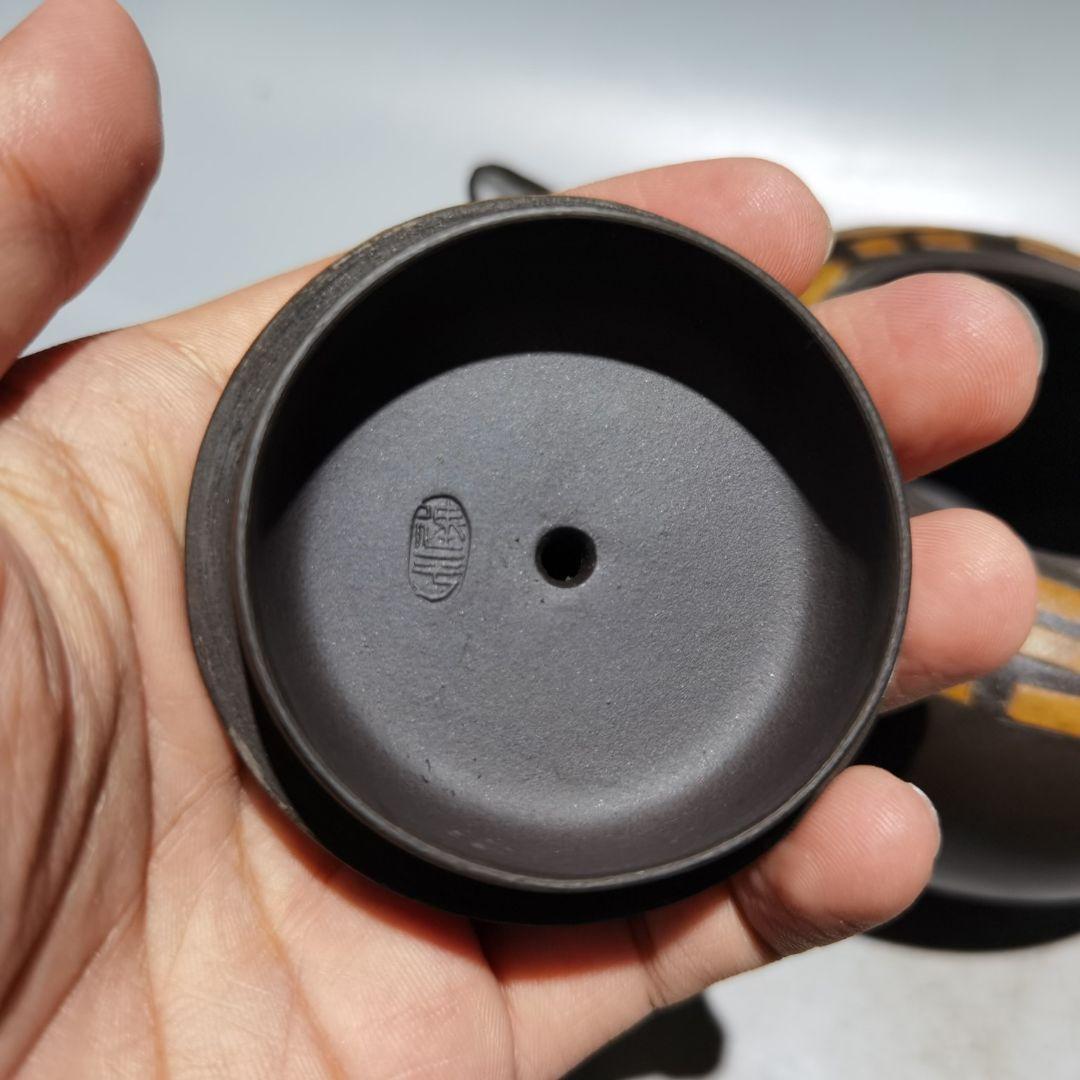 中国 宜興  八卦紫砂壷   急須