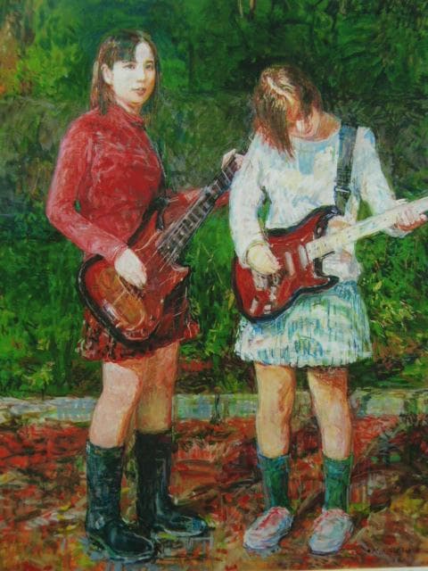 コルドバッチェ・マンスール「姉妹」、希少画集より、状態良好、新品高級額装付