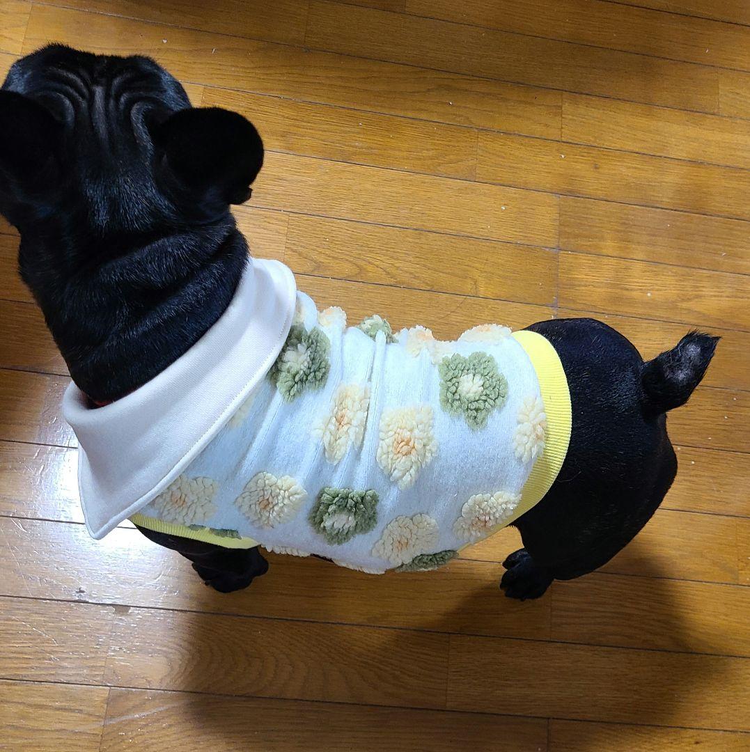 フレブル☆小型犬ちゃん☆お花畑ボアタンクトップ