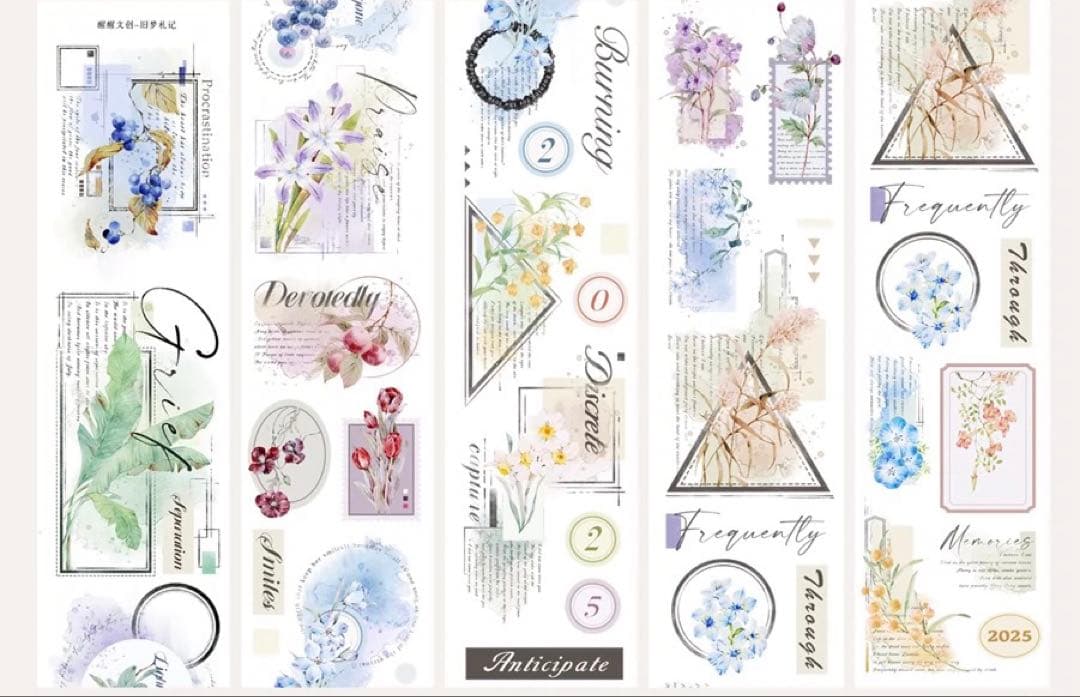 醒醒文创《旧梦札记》海外マスキングテープ　マステ 【2354】