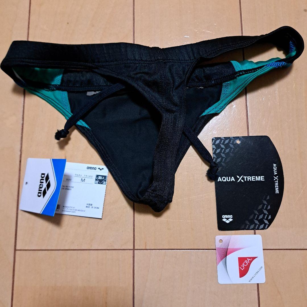 【arena】アリーナ Tバック 改造 競パン 黒 Mサイズ