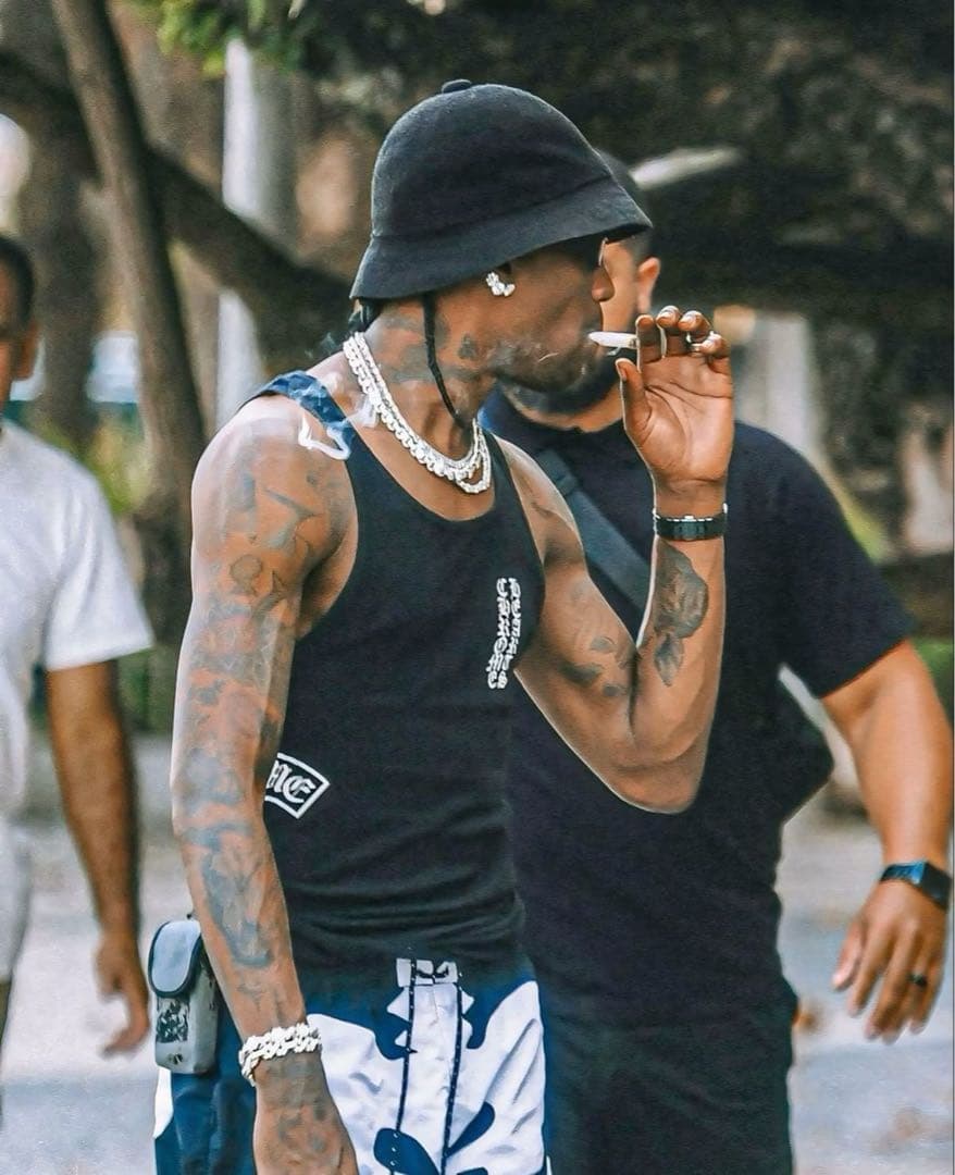 クロムハーツ ブラック プリント タンクトップ