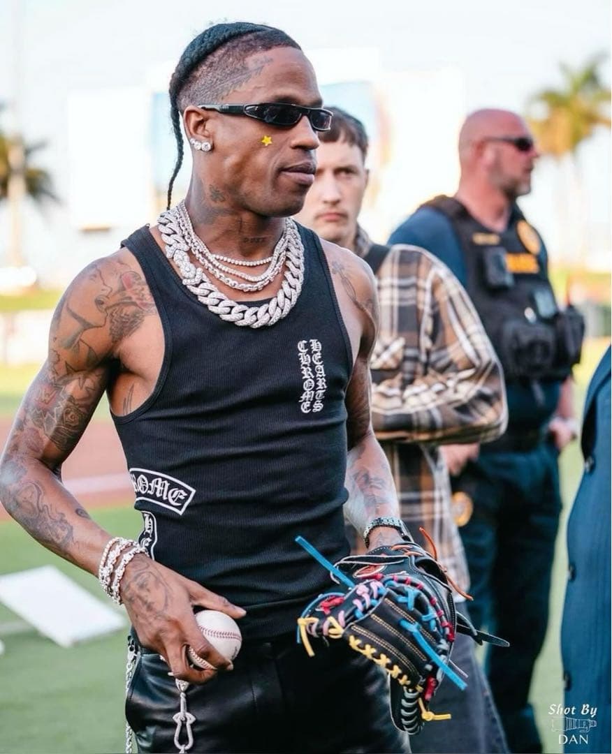 クロムハーツ ブラック プリント タンクトップ