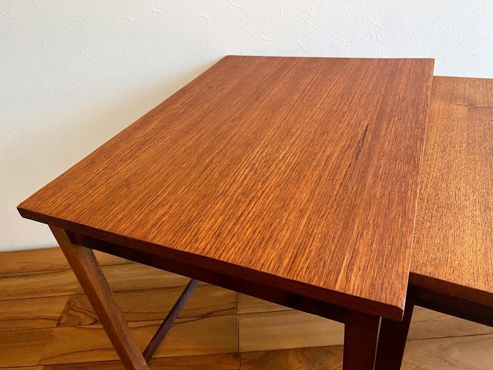 ヴィンテージ ネストテーブル サイド ナイト チーク 仕上済