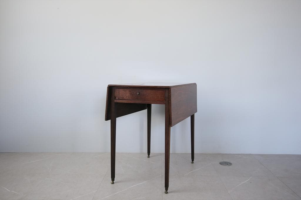 英国アンティーク木製ドロップリーフテーブル/バタフライ/ダイニング机89-275